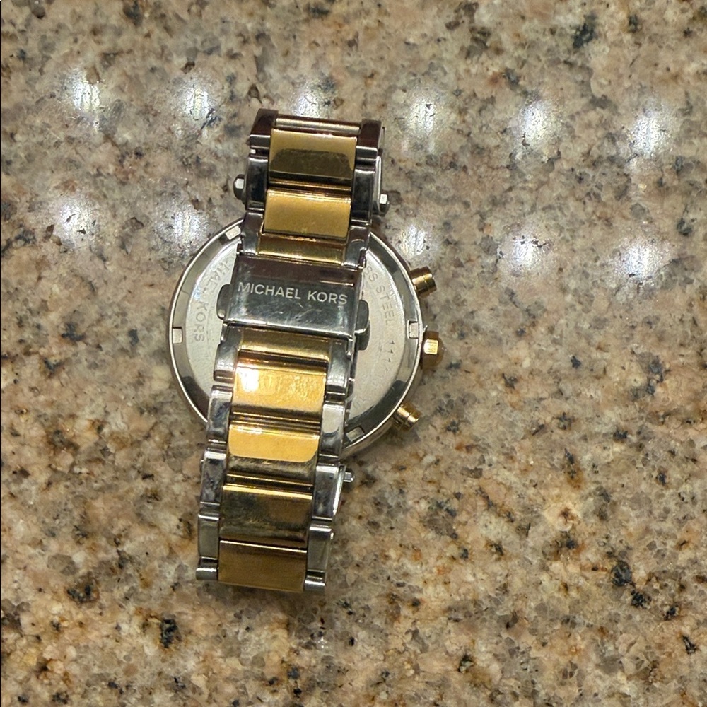 Michael Kors Two-Tone Crystal Women's Watch - Picture 5 of 6